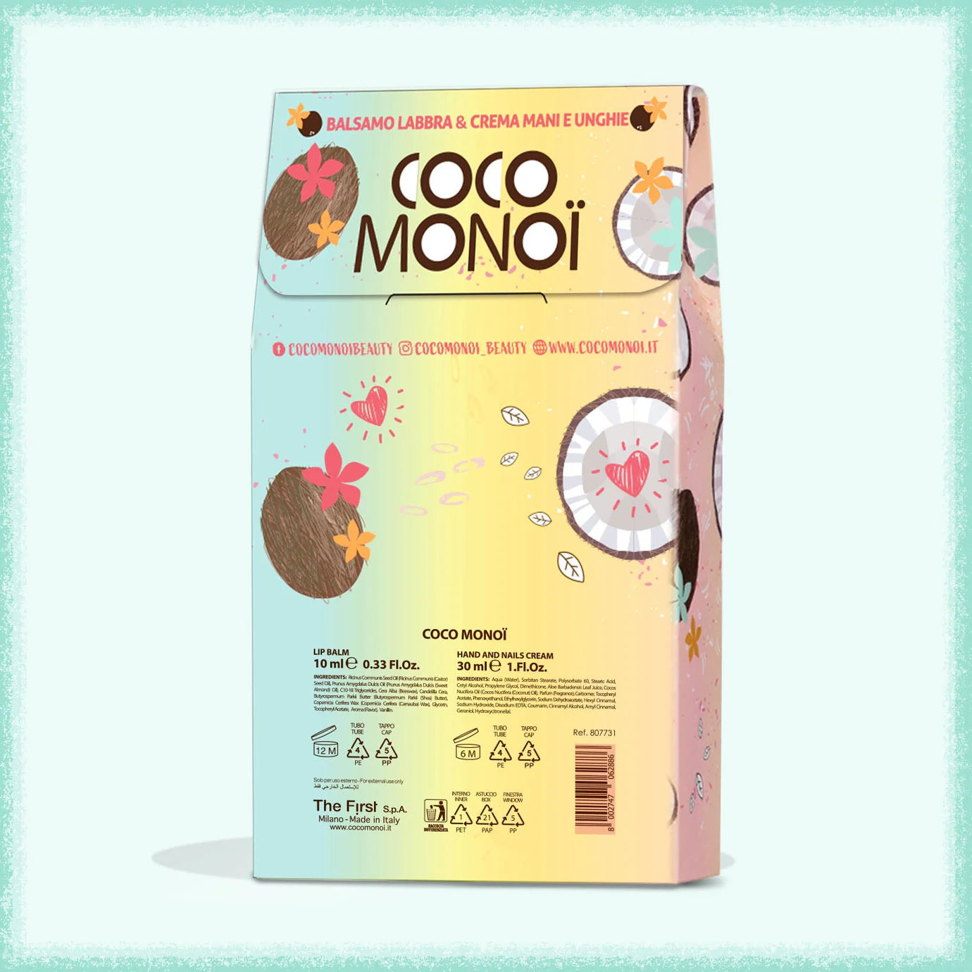 COCO MONOÏ KIT - Balsamo Labbra Day&Night + Crema Mani e Unghie