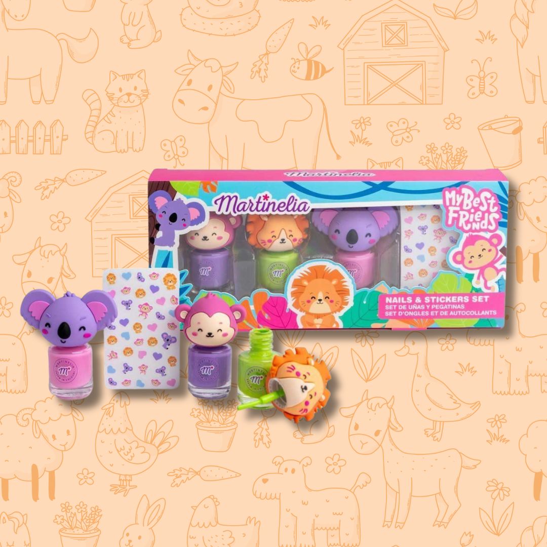 MARTINELIA MY BEST FRIENDS – Set Unghie & Adesivi (Smalti & Stickers)