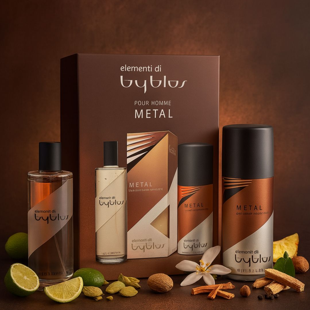 METAL | Elementi di Byblos - Set Uomo Eau de Toilette 120 ml + Deodorante Spray 150ml