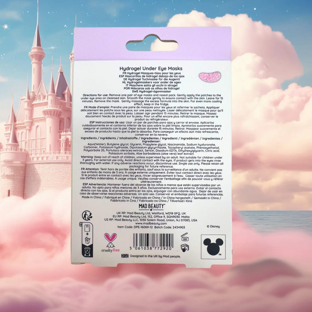 DISNEY PRINCESS BEAUTY - 3Set Patch occhi in hydrogel idratanti e rinfrescanti