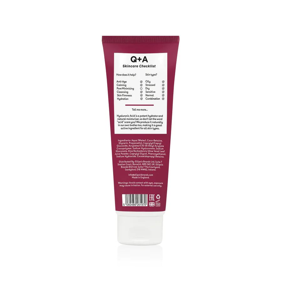 Q+A HYALURONIC ACID - Detergente idratante all'acido ialuronico 125ml