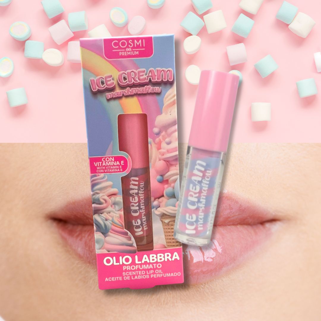 ICE CREAM MARSHMALLOW - Olio Labbra Profumato con Vitamina E