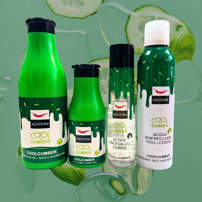 🥒 PROMO FRESCHEZZA TOTALE AQUOLINA | Linea Cool Cumber + Travel Kit Tè Verde + Spedizione Gratuita