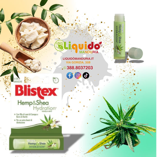 HEMP E SHEA | Hidration - Balsamo trattamento labbra - vaniglia e menta