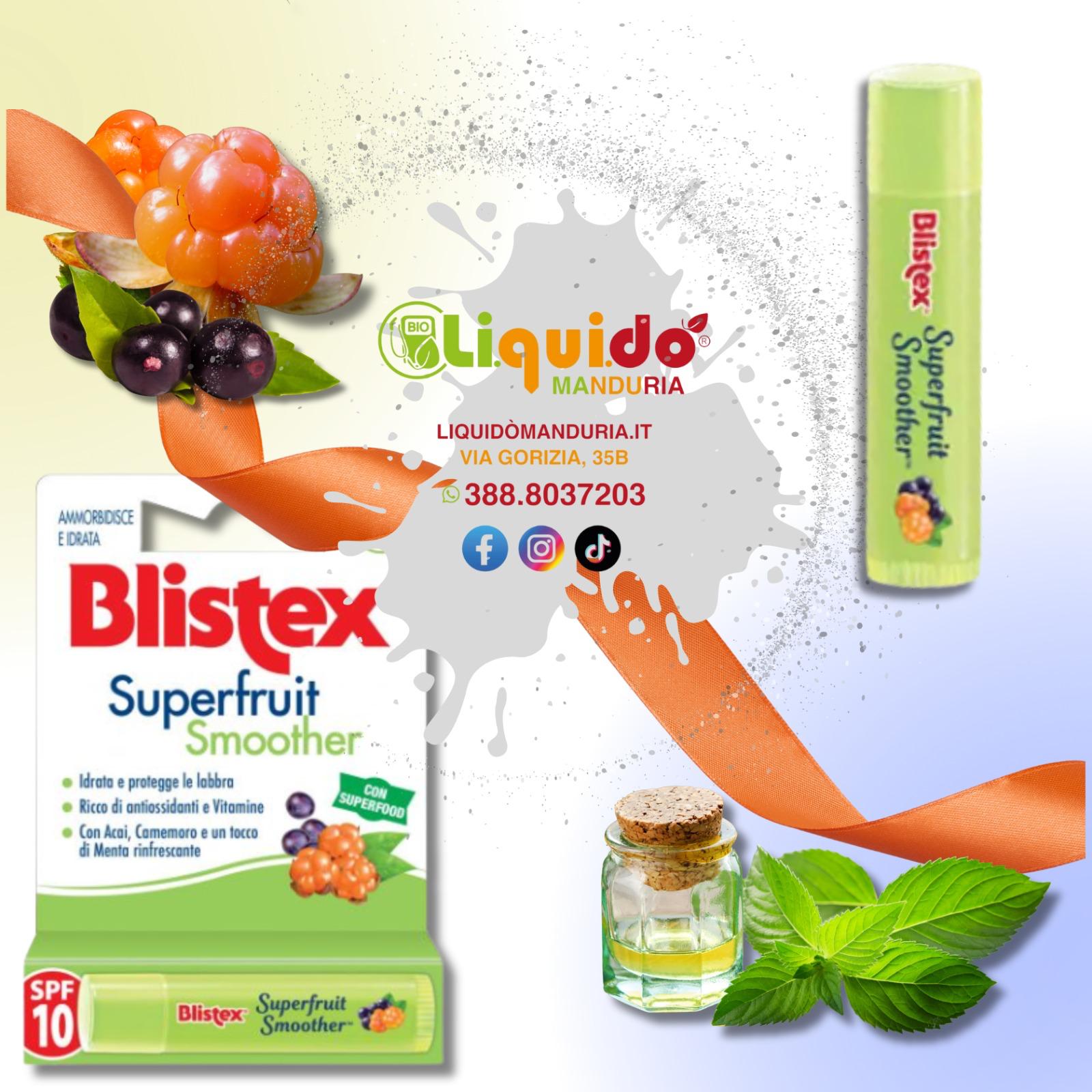 SUPERFRIUT | Smoother - Balsamo trattamento labbra spf 10 - acai camemoro e menta