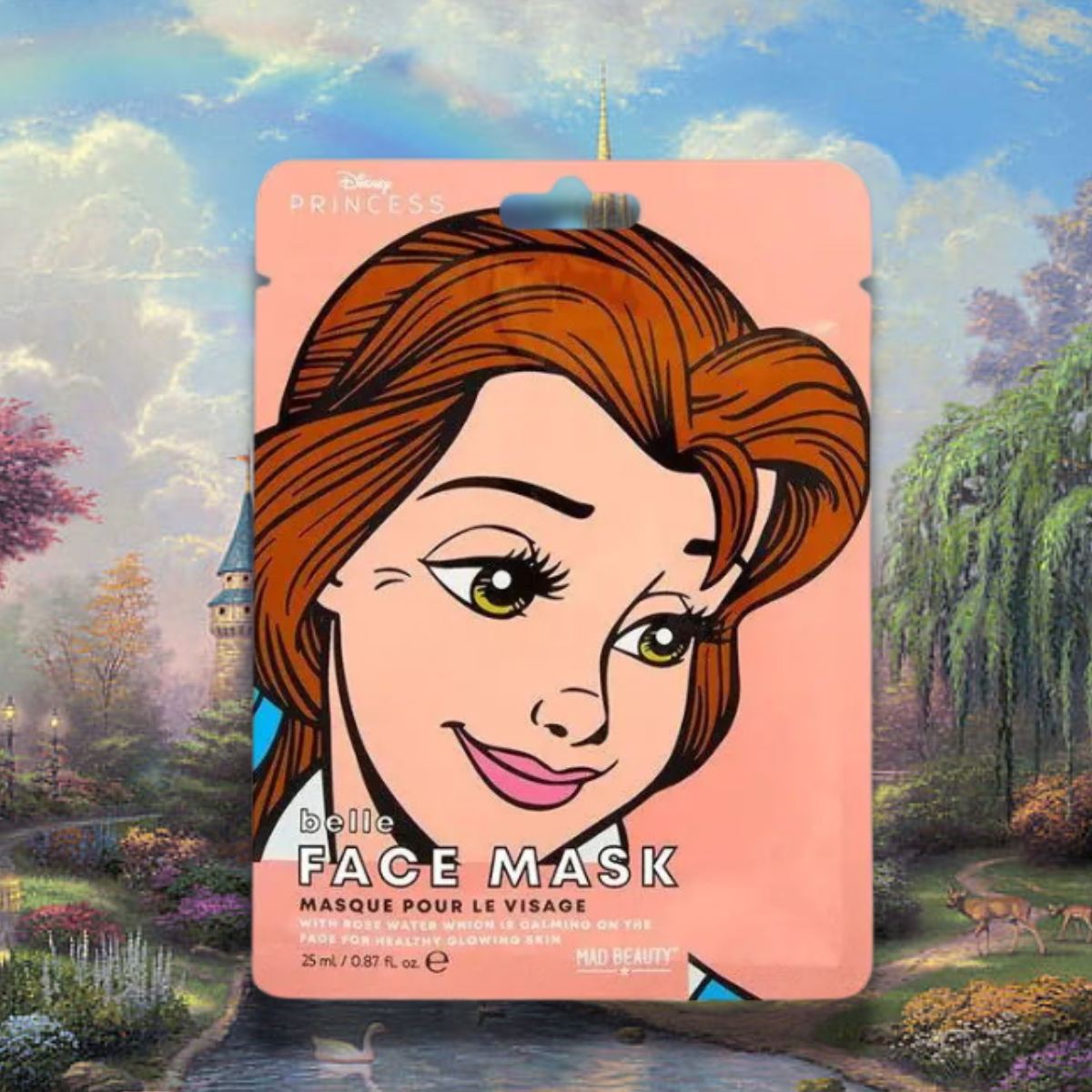 MAD BEAUTY | DISNEY PRINCESS BELLE - Maschera Viso all’Acqua di Rose 25 ml