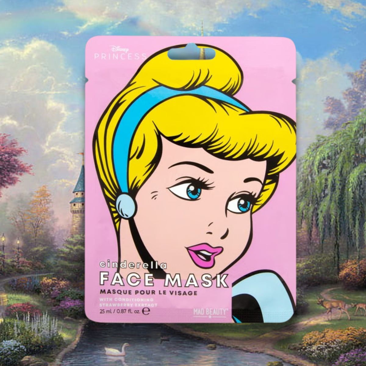 MAD BEAUTY | DISNEY PRINCESS CINDERELLA - Maschera Viso alla Fragola 25 ml