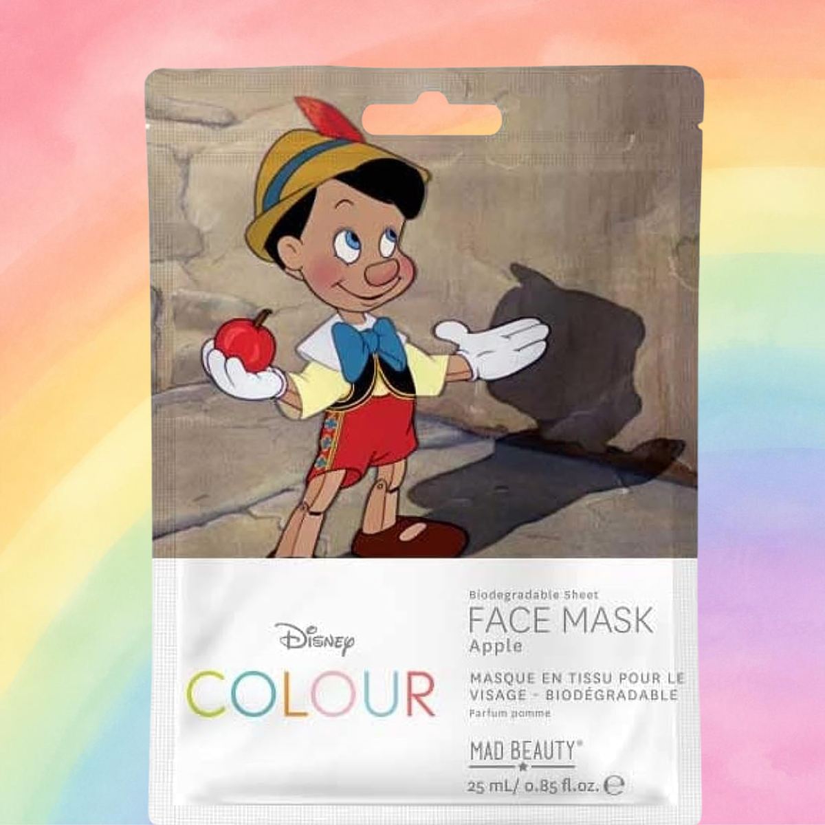 MAD BEAUTY | DISNEY COLOUR PINOCCHIO - Maschera Viso alla Mela 25 ml