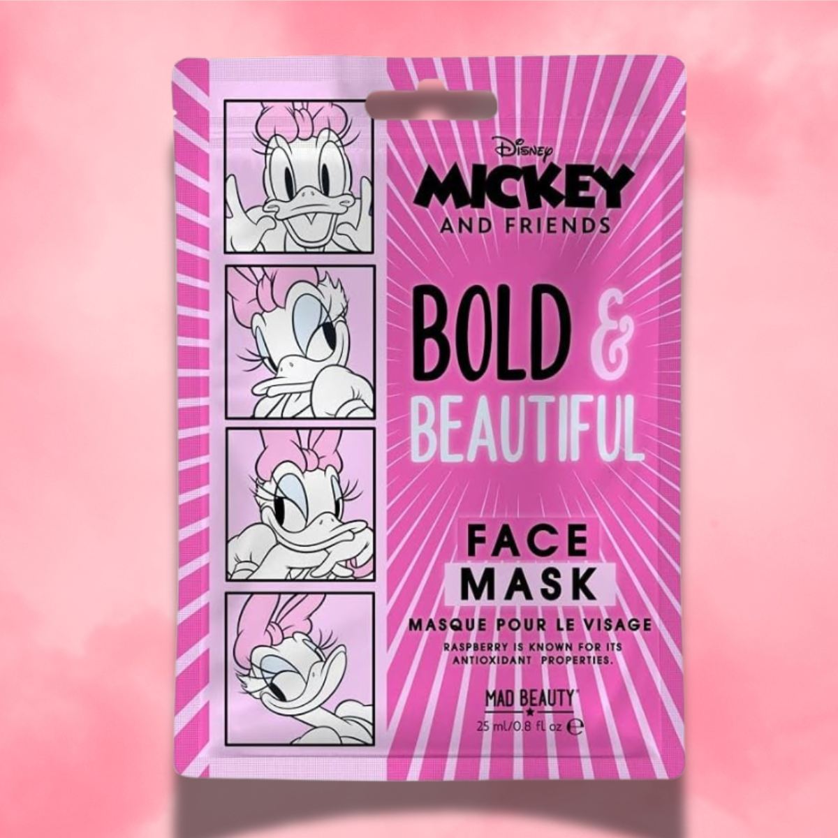 MAD BEAUTY | DISNEY MICKEY AND FRIENDS DAISY DUCK - Maschera Viso Lampone & Avocado 25 ml