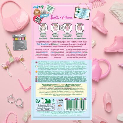 Barbie - MASCHERA VISO PEEL-OFF | Trattamento punti neri, pulizia pori e sebo in eccesso