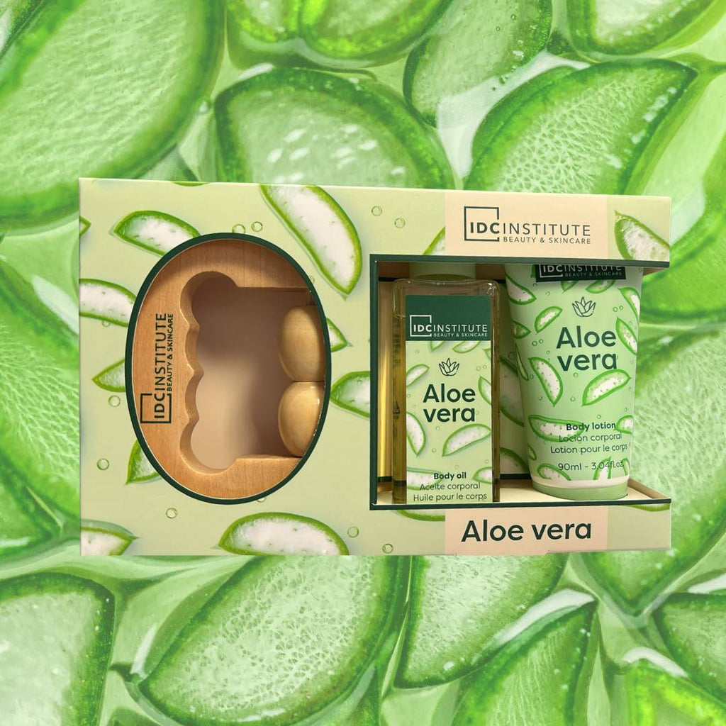 ALOE VERA SET MASSAGGIO & IDRATAZIONE | Olio e Crema Corpo + Massaggiatore
