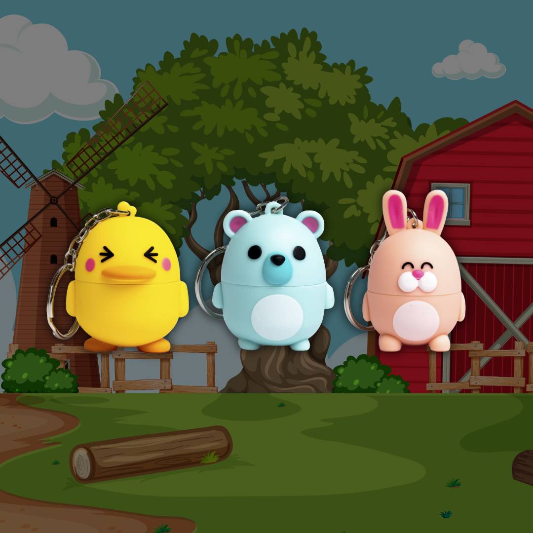 ANIMALS LIP BALM - Balsamo Labbra Portachiavi