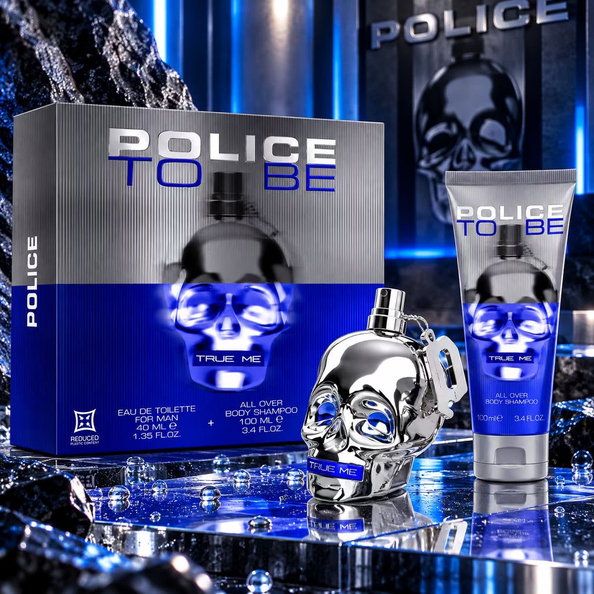 POLICE TO BE TRUE ME COFANETTO - Eau de Toilette 40 ml + All Over Body Shampoo 100 ml