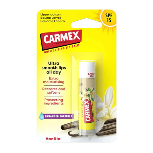 CARMEX EXTRA IDRATANTE VANIGLIA - Balsamo labbra in stick con protezione sole