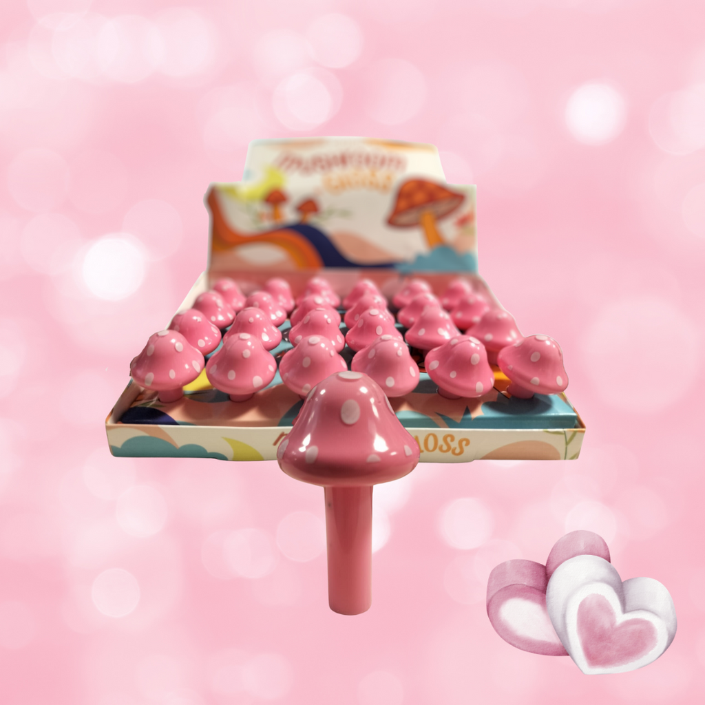 FUNGHETTO ROSA LIP GLOSS AL PROFUMO DI MARSHMALLOW