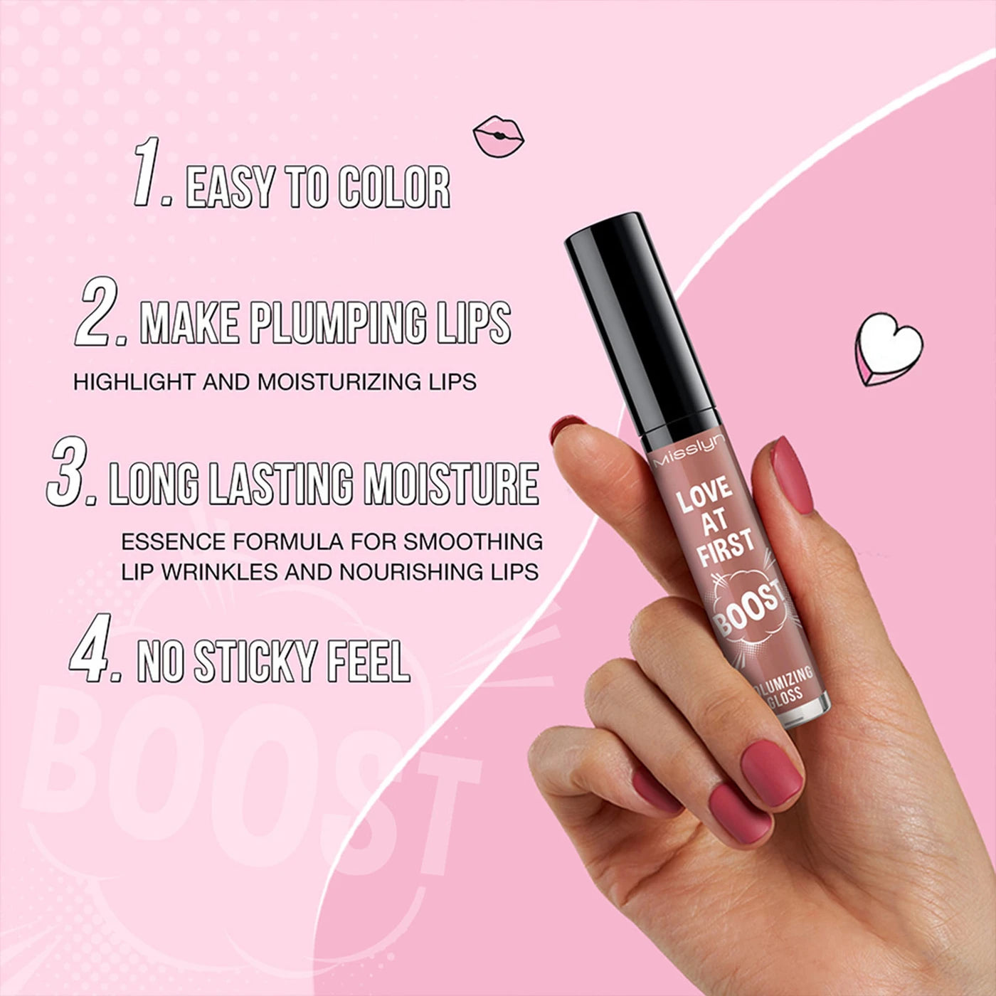 MISSLYN Love At First Boost – Set 3 Lucidalabbra Volumizzanti
