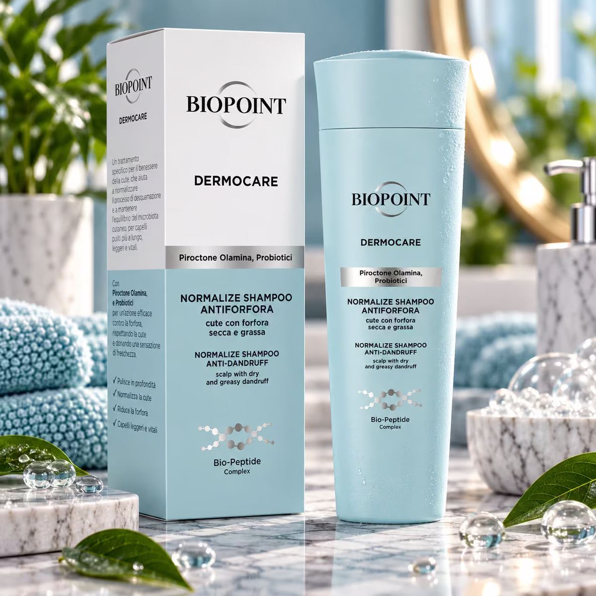 BIOPOINT DERMACARE -  SHAMPOO NORMALIZE - anti forfora