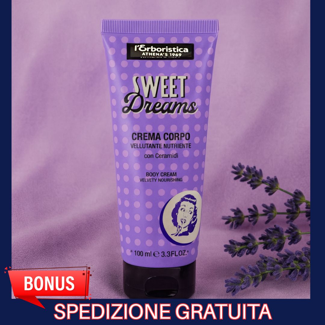 L’ERBORISTICA SWEET DREAMS | Crema Corpo Vellutante Nutriente con Ceramidi 100 ml
