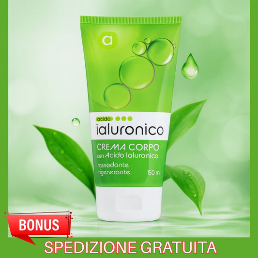 Crema Corpo con Acido Ialuronico 98% Natural - Rassodante e Rigenerante 150 ml