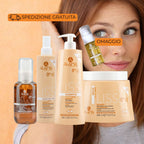 ALAMA PROFESSIONAL LISS - Kit Lisciante per Capelli Lisci e Setosi | Shampoo 500ml + Maschera 500ml + Spray Lisciante 250ml + Cristalli Liquidi 100ml + Omaggio