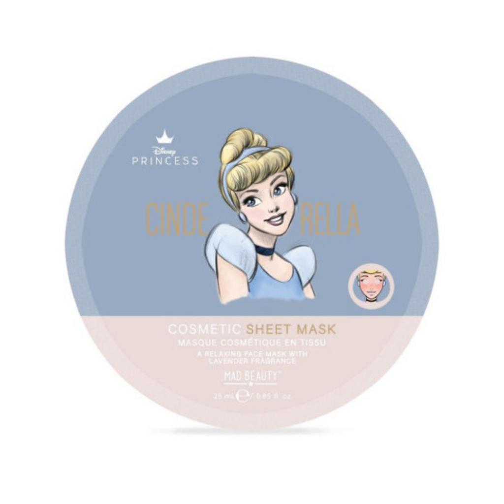 Disney - Collezione di Maschera Viso In Tessuto  PRINCIPESSE da 5pz