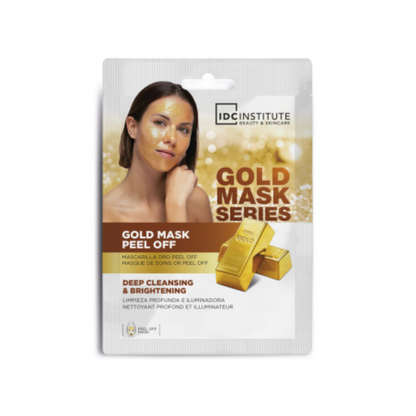 IDC - GOLD MASK SERIES - Maschera viso oro peel-off | Illumina la pelle e pulisce i pori