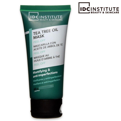 IDC - MASCHERA PEEL-OFF IN CREMA SEBOREGOLATRICE CON OLIO DI TEA TREE - Opacizzante e anti-imperfezioni