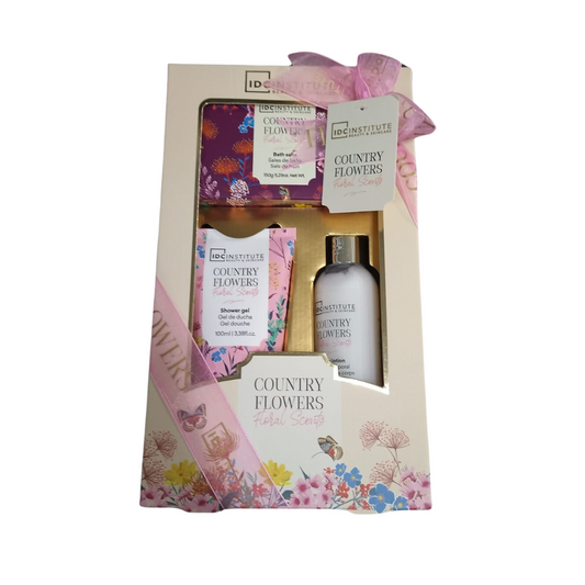 IDC - Set regalo da bagno in cofanetto COUNTRY FLOWERS