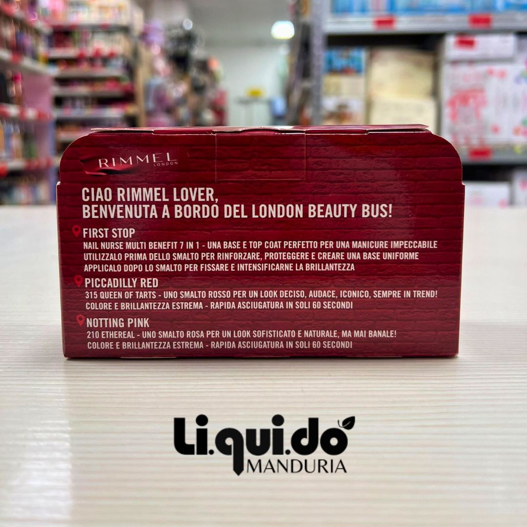 RIMMEL LONDON BEAUTY BUS – Set Smalti e Nail Care