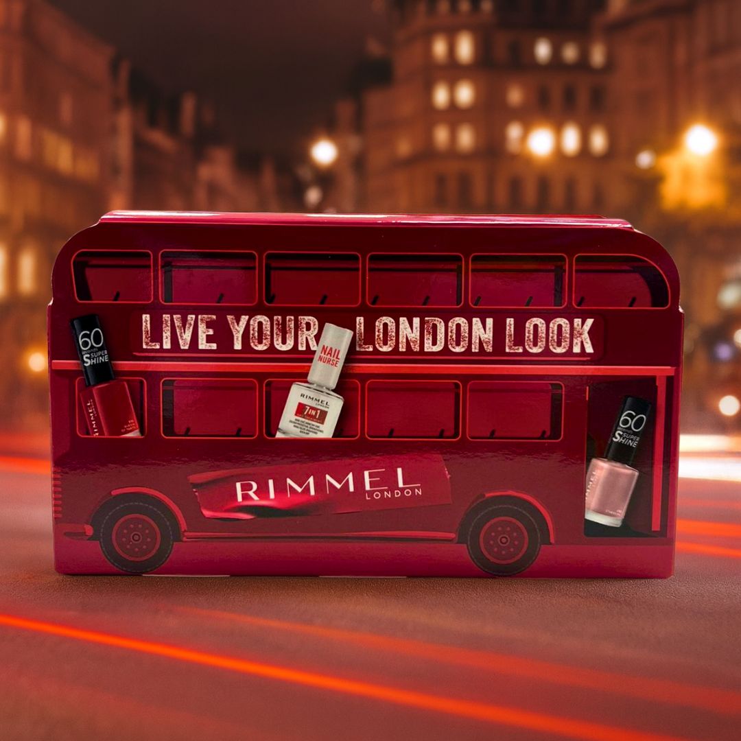 RIMMEL LONDON BEAUTY BUS – Set Smalti e Nail Care