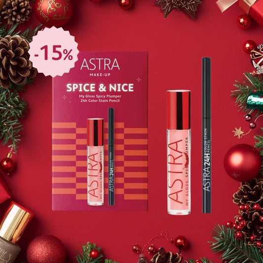 ASTRA MAKE UP BOX LABBRA/OCCHI | Spice & Nice - My Gloss Spicy Plumper  + Pencil 24H Color Stain