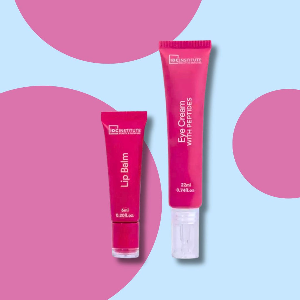IDC INSTITUTE - Crema Contorno Occhi con peptidi + Balsamo Labbra idratante e protettivo