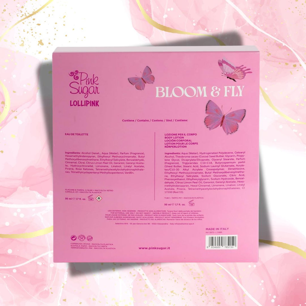 AQUOLINA PINK SUGAR LOLLIPINK - Cofanetto Bloom & Fly | EDT 50ml + Crema Corpo 50ml