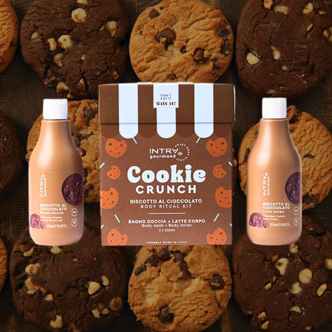 INTRA GOURMAND BISCOTTO AL CIOCCOLATO | Ritual Body Kit - BagnoDoccia 250ml + LatteCorpo 250ml