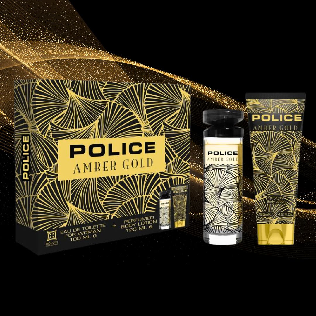 POLICE COFANETTO AMBER GOLD for woman - Eau de Toilette 100ml + Crema Corpo Profumata 125ml