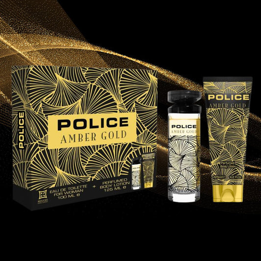 POLICE COFANETTO AMBER GOLD for woman - Eau de Toilette 100ml + Crema Corpo Profumata 125ml