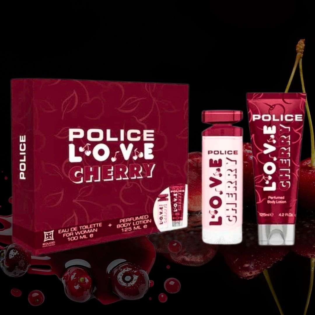 POLICE COFANETTO LOVE CHERRY - Eau de Toilette 100ml + Crema Corpo Profumata 125ml