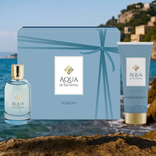 AQUA DI SORRENTO POSILLIPO COFANETTO - Eau de Parfum 100 ml + Shampoo & Shower Gel 200ml