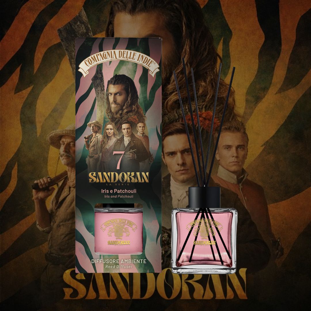 COMPAGNIA DELLE INDIE SANDOKAN | Diffusore Ambiente 7 - Iris e Patchouli 100ml