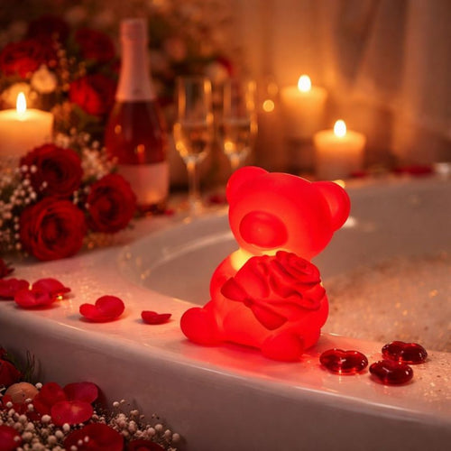 ORSETTO DELL'AMORE LUMINOSO - Luce Decorativa San Valentino h6cm