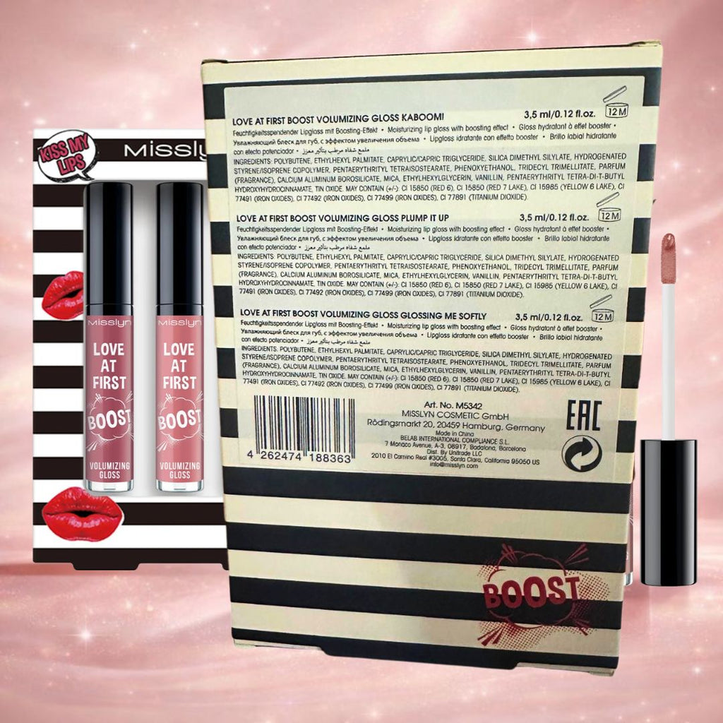 MISSLYN Love At First Boost – Set 3 Lucidalabbra Volumizzanti