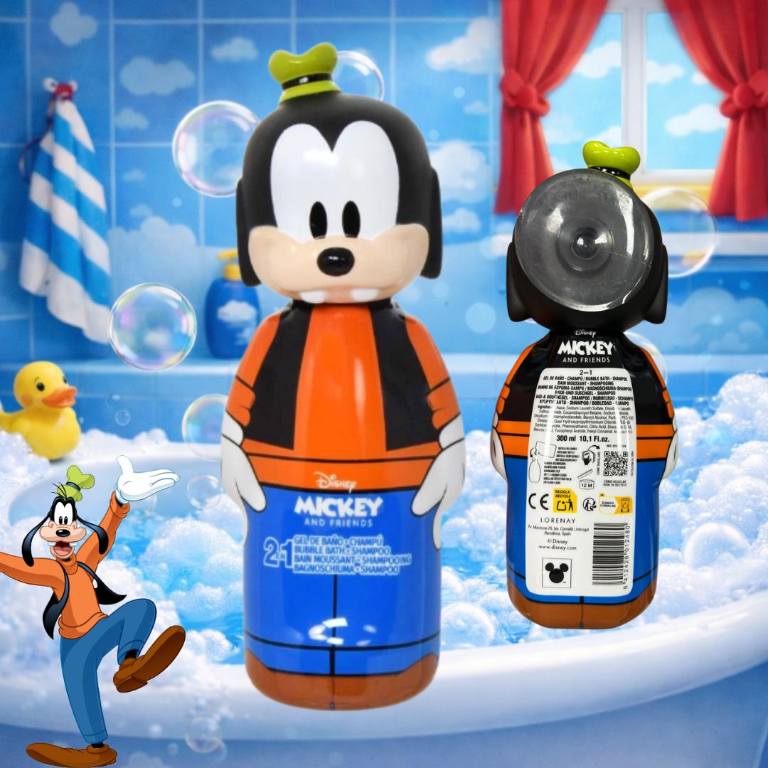 DISNEY PIPPO - 2in1 Shampoo & BagnoSchiuma 3D con Ventosa 300ml