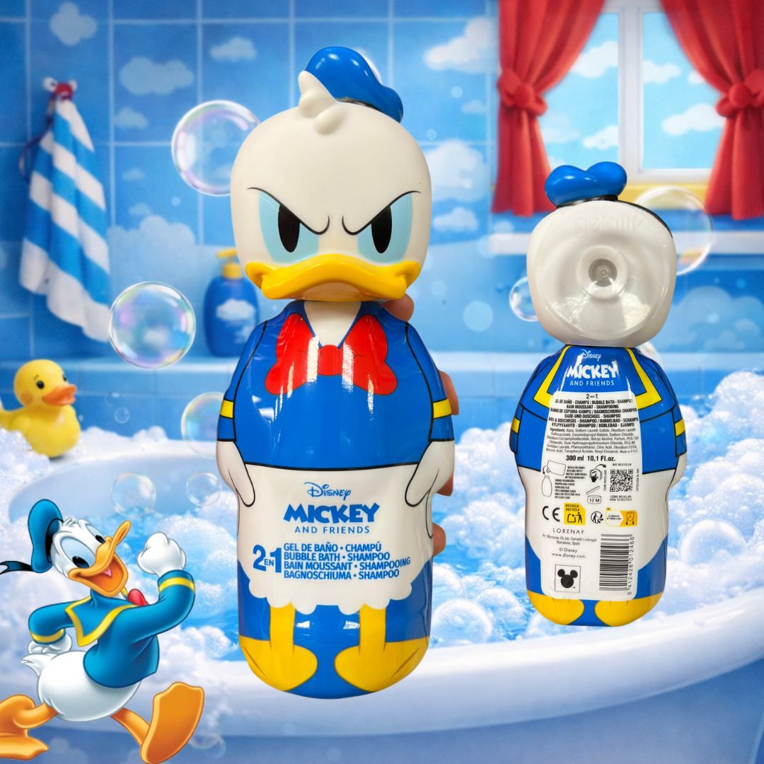 DISNEY PAPERINO - 2in1 Shampoo & BagnoSchiuma 3D con Ventosa 300ml
