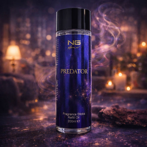 NG HOME PREDATOR - Diffusore di Profumo per Ambiente con Bastoncini 200ml o Ricarica