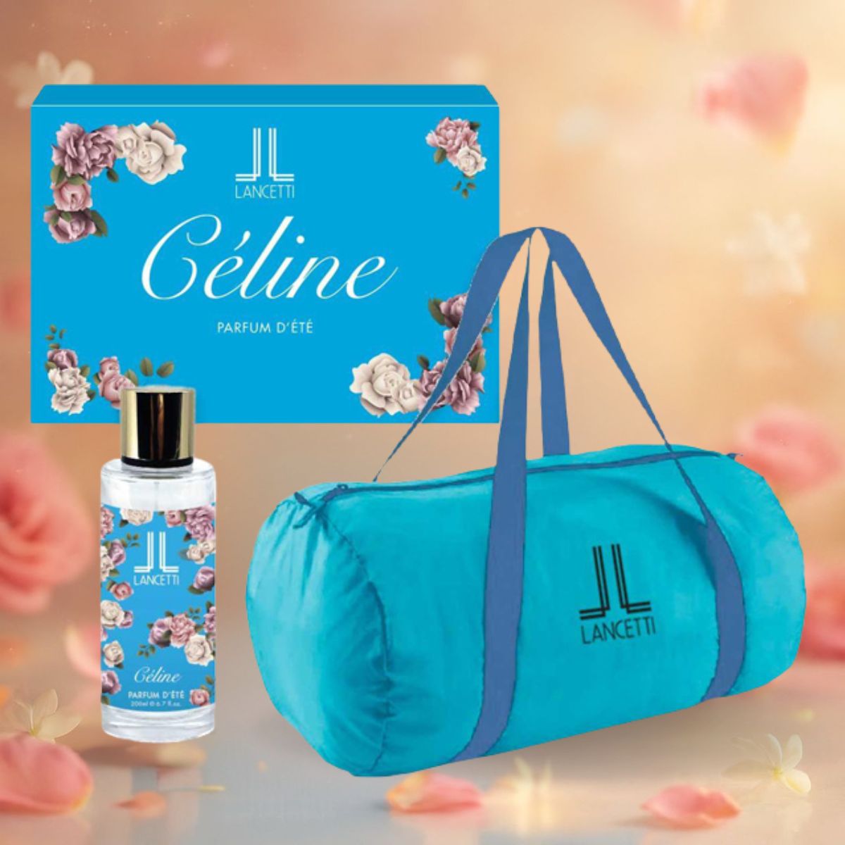 LANCETTI CÉLINE COFANETTO - Parfum d’Été Orientale 200ml + Borsone Travel