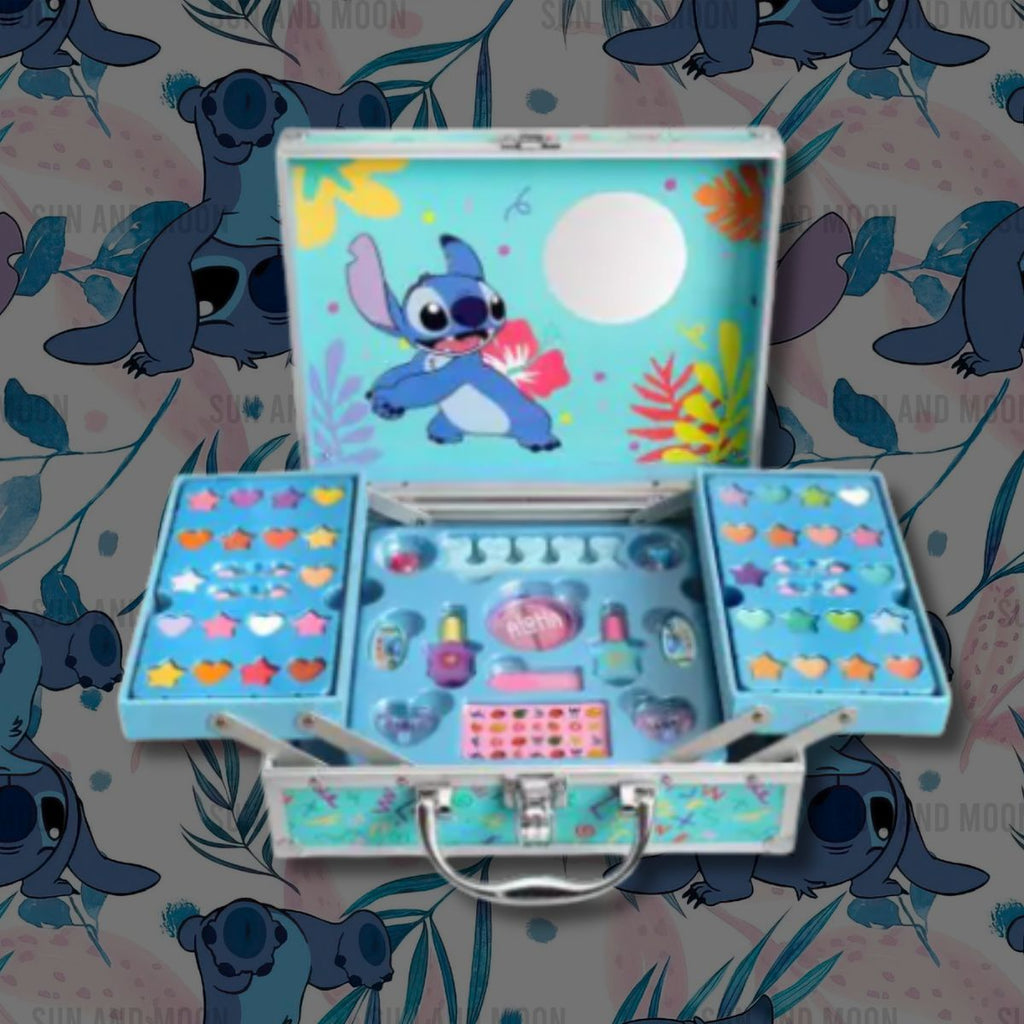 DISNEY STITCH GRANDE BEAUTY CASE MAKE-UP BAMBINA - Valigetta Trucchi Completa Disney Lilo & Stitch