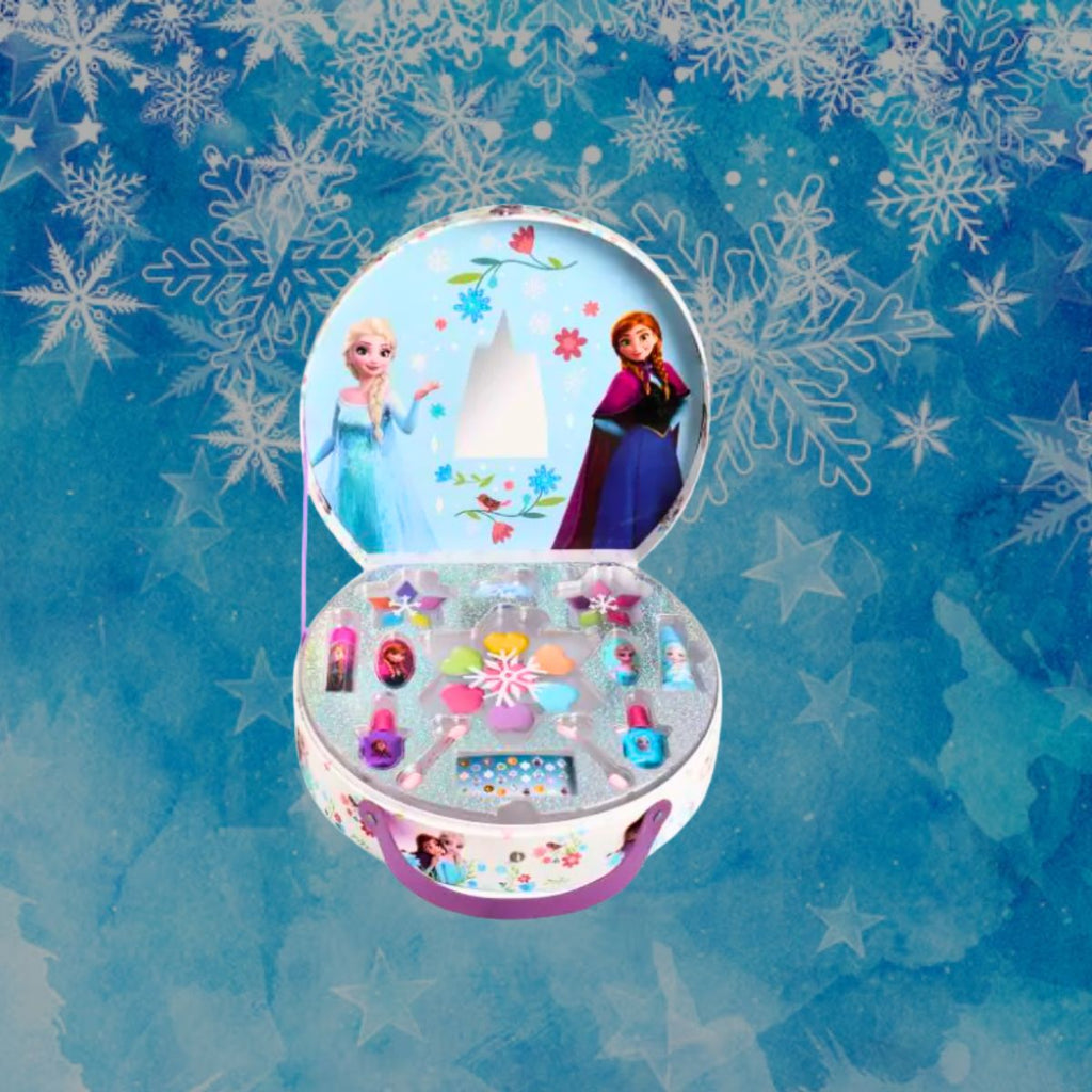 DISNEY FROZEN ROUND BEAUTY CASE MAKE-UP BAMBINA - Beauty Case Rotondo Disney Frozen - Liquidò