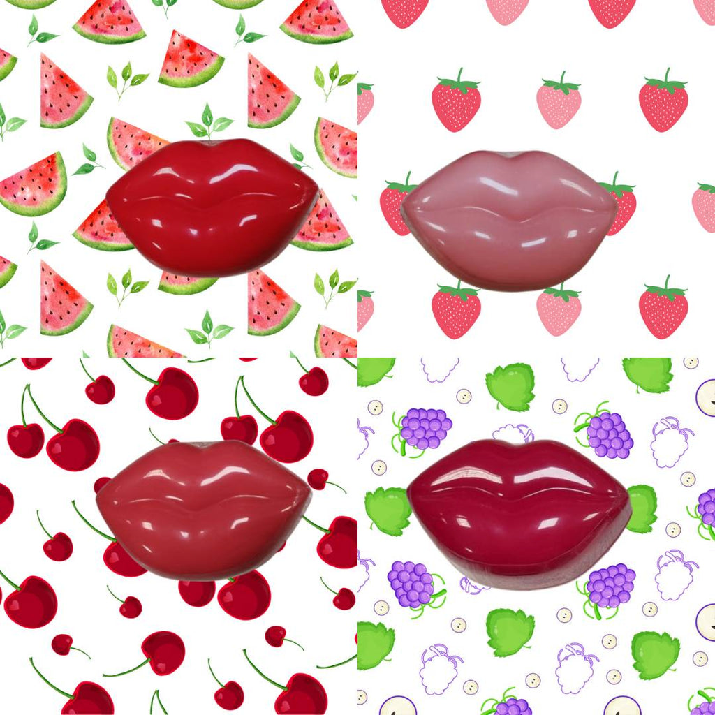 COSMI BALSAMO LABBRA ALLA FRUTTA | Idratante & Colorato - 4 gusti, a forma di labbra