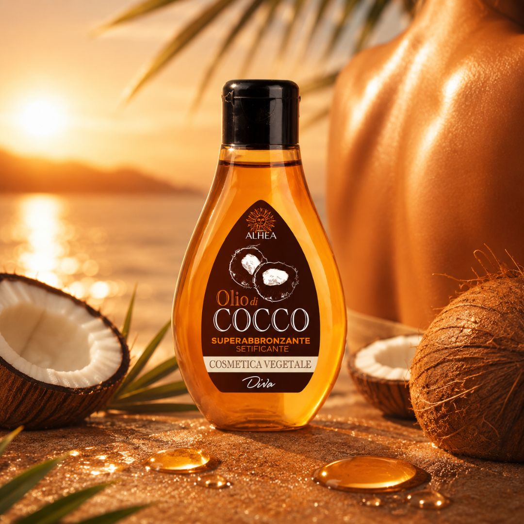 PHYORALHEA OLIO DI COCCO - Superabbronzante Setificante (Cosmetica Vegetale) 100ml - Liquidò