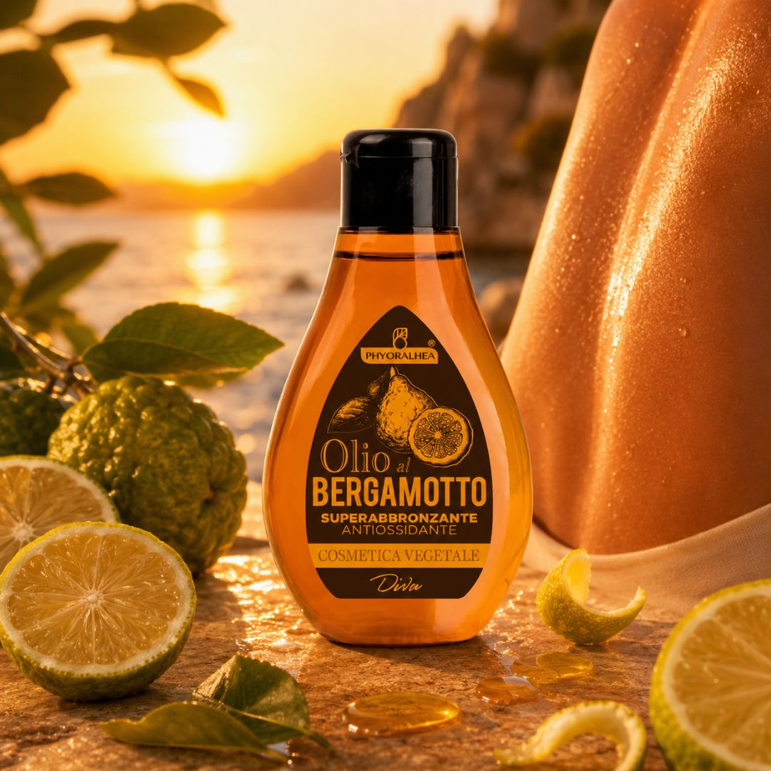 PHYORALHEA OLIO AL BERGAMOTTO - Superabbronzante Antiossidante (Cosmetica Vegetale) 100ml - Liquidò